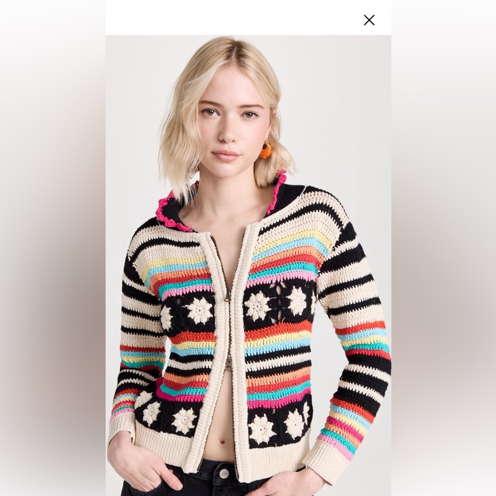 tach clothing sweater lenu crochet cardigan